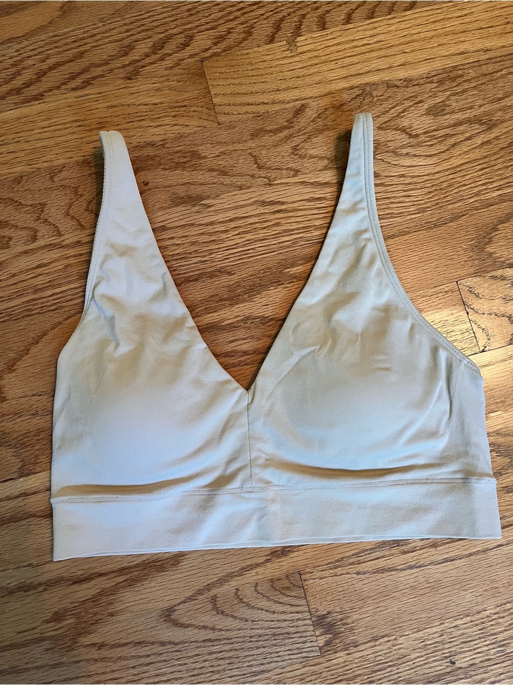 Jockey Light Beige V-Neck Wireless Bralette